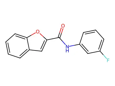 N-(3-fluorophenyl)-1-benzofuran-2-carboxamide structure