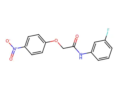 N-(3-氟苯基)-2-(4-硝基苯氧基)乙酰胺 structure