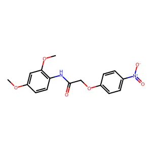 N-(2,4-dimethoxyphenyl)-2-(4-nitrophenoxy)acetamide structure