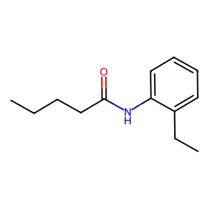 N-(2-ethylphenyl)pentanamide structure