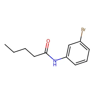 N-(3-bromophenyl)pentanamide structure