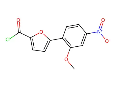 5-(2-Methoxy-4-nitrophenyl)furan-2-carbonyl chloride structure