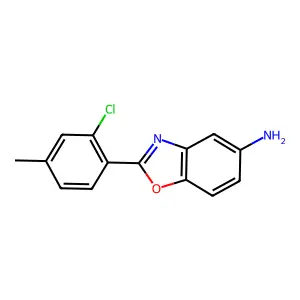 2-(2-Chloro-4-methylphenyl)-1,3-benzoxazol-5-amine structure