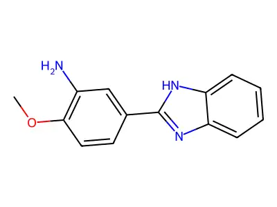 5-(1H-1,3-benzodiazol-2-yl)-2-methoxyaniline structure