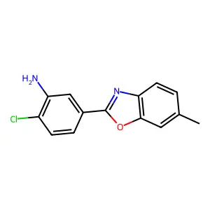 2-Chloro-5-(6-methyl-1,3-benzoxazol-2-yl)aniline structure