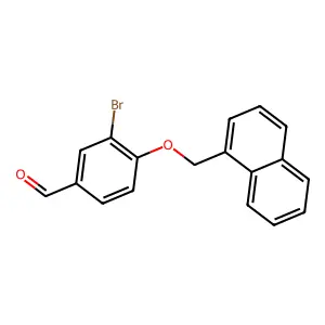 3-Bromo-4-(naphthalen-1-ylmethoxy)benzaldehyde structure