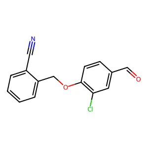 2-(2-Chloro-4-formylphenoxymethyl)benzonitrile structure