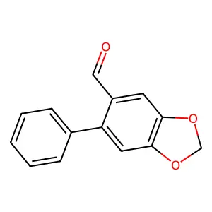 6-Phenyl-1,3-benzodioxole-5-carbaldehyde structure