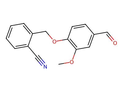 2-[(4-Formyl-2-methoxyphenoxy)methyl]benzonitrile structure