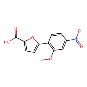5-(2-Methoxy-4-nitrophenyl)furan-2-carboxylic acid structure