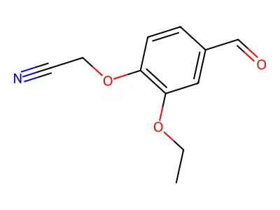 (2-Ethoxy-4-formylphenoxy)acetonitrile structure