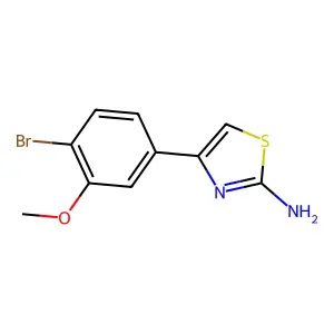 4-(4-Bromo-3-methoxyphenyl)-1,3-thiazol-2-amine structure
