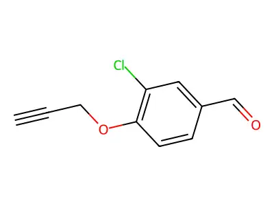 3-Chloro-4-(prop-2-yn-1-yloxy)benzaldehyde structure