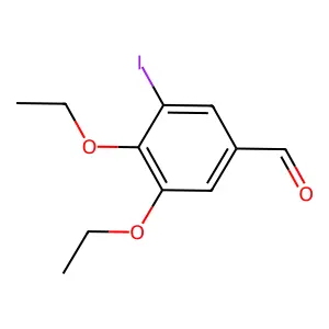 3,4-Diethoxy-5-iodobenzaldehyde structure