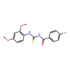 4-chloro-N-[(2,4-dimethoxyphenyl)carbamothioyl]benzamide structure