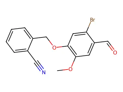 2-[(5-Bromo-4-formyl-2-methoxyphenoxy)methyl]benzonitrile structure