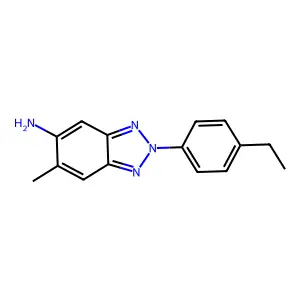 2-(4-ethylphenyl)-6-methyl-2H-1,2,3-benzotriazol-5-amine structure