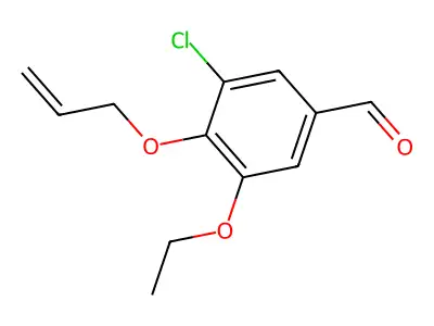 4-(Allyloxy)-3-chloro-5-ethoxybenzaldehyde structure