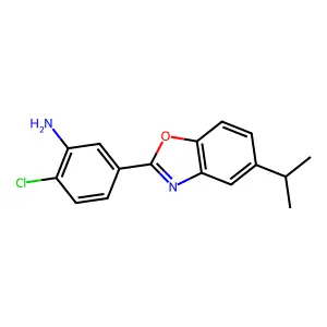 2-Chloro-5-(5-isopropylbenzo[d]oxazol-2-yl)aniline structure