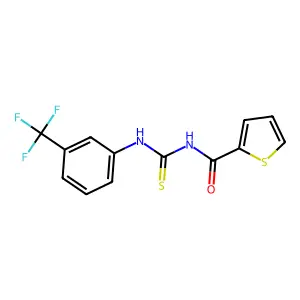 N-[[3-(trifluoromethyl)phenyl]carbamothioyl]thiophene-2-carboxamide structure