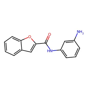 N-(3-aminophenyl)-1-benzofuran-2-carboxamide structure