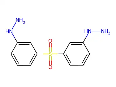[3-(3-Hydrazinylphenyl)sulfonylphenyl]hydrazine structure