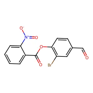 (2-Bromo-4-formylphenyl) 2-nitrobenzoate structure