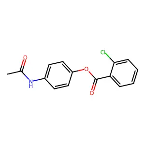 (4-Acetamidophenyl) 2-chlorobenzoate structure