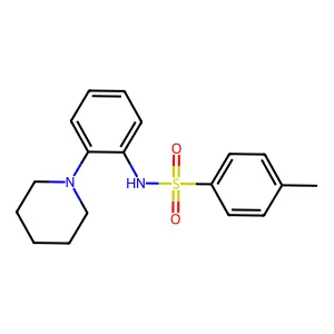 4-methyl-N-(2-piperidin-1-ylphenyl)benzenesulfonamide structure