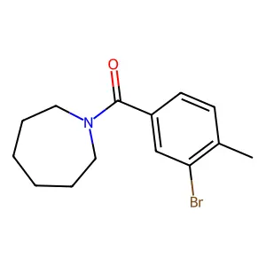 Azepan-1-yl(3-bromo-4-methylphenyl)methanone structure