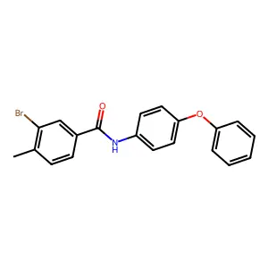 3-bromo-4-methyl-N-(4-phenoxyphenyl)benzamide structure