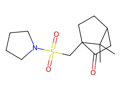 7,7-Dimethyl-1-[(pyrrolidinylsulfonyl)methyl]bicyclo[2.2.1]heptan-2-one structure