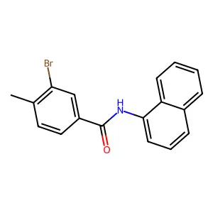 3-溴-4-甲基-N-(萘-1-基)苯甲酰胺 structure