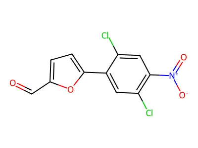 5-(2,5-Dichloro-4-nitro-phenyl)-furan-2-carbaldehyde structure