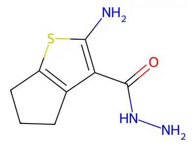 2-Amino-4H,5H,6H-cyclopenta[B]thiophene-3-carbohydrazide structure
