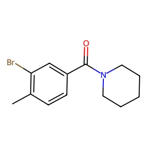 1-(3-Bromo-4-methylbenzoyl)piperidine structure