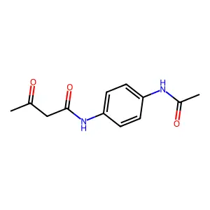 p-Acetamidoacetoacetanilide structure