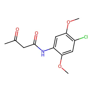 4'-Chloro-2',5'-dimethoxyacetoacetanilide structure