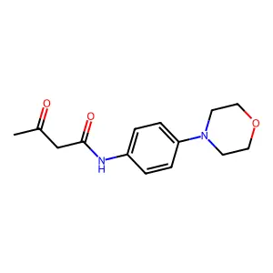 Butanamide, N-(4-(4-morpholinyl)phenyl)-3-oxo- structure