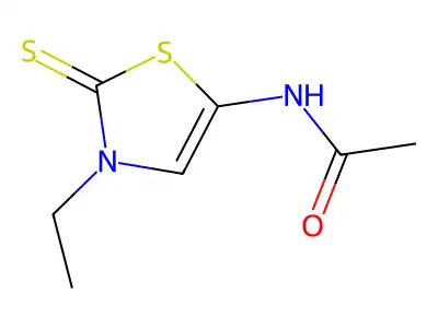N-(3-ethyl-2-sulfanylidene-1,3-thiazol-5-yl)acetamide structure