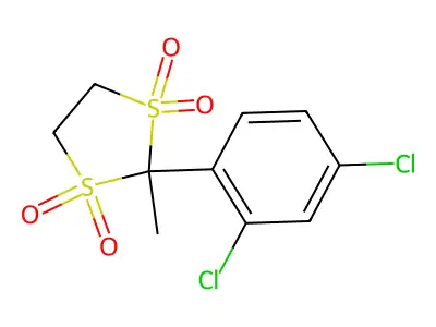 2-(2,4-Dichlorophenyl)-2-methyl-1,3-dithiolane 1,1,3,3-tetraoxide structure
