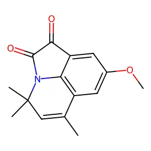 8-Methoxy-4,4,6-trimethyl-4H-pyrrolo[3,2,1-ij]quinoline-1,2-dione structure
