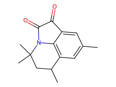 4,4,6,8-Tetramethyl-5,6-dihydro-4H-pyrrolo[3,2,1-ij]quinoline-1,2-dione structure