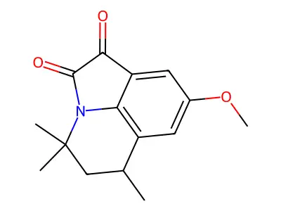 8-Methoxy-4,4,6-trimethyl-5,6-dihydro-4H-pyrrolo[3,2,1-ij]quinoline-1,2-dione structure