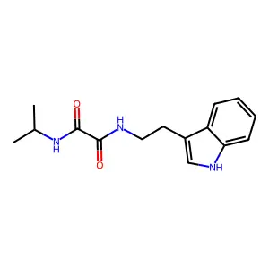 N-[2-(1H-indol-3-yl)ethyl]-N'-propan-2-yloxamide structure