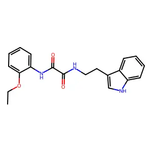 N'-(2-ethoxyphenyl)-N-[2-(1H-indol-3-yl)ethyl]oxamide structure