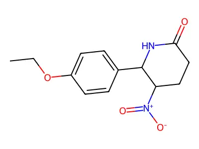 6-(4-Ethoxyphenyl)-5-nitropiperidin-2-one structure