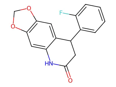 8-(2-fluorophenyl)-7,8-dihydro-5H-[1,3]dioxolo[4,5-g]quinolin-6-one structure