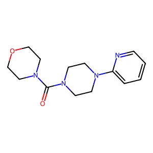 Morpholin-4-yl 4-(2-pyridyl)piperazinyl ketone structure