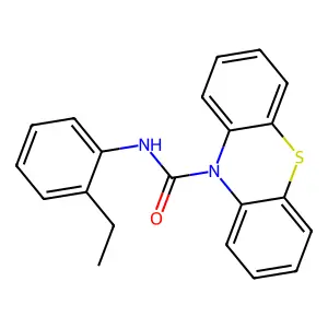 N-(2-ethylphenyl)-10H-phenothiazine-10-carboxamide structure